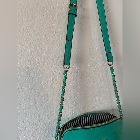 Fashion Emblem Messenger Turquoise Bag - Picture 8 of 8